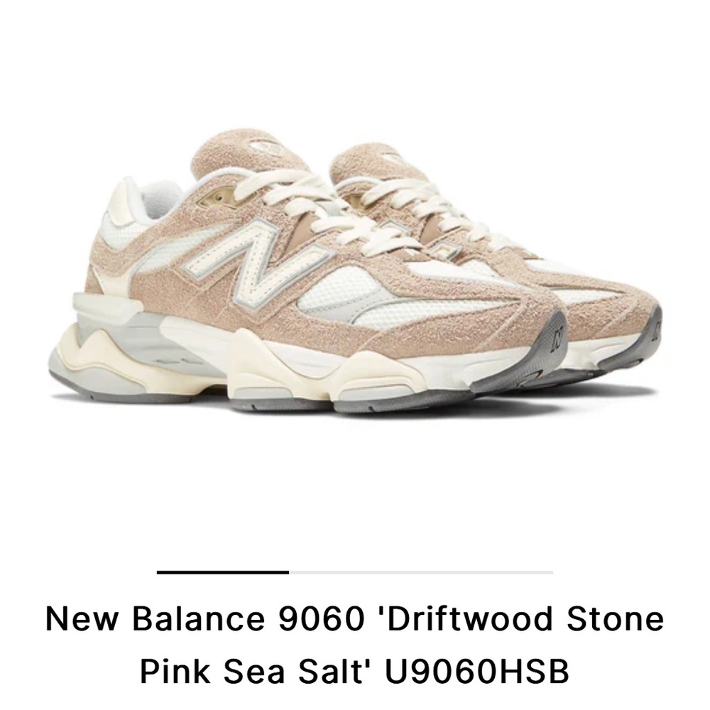 New Balance 9060 Driftwood / Pink Sea Salt M6.5/W8 - Picture 2 of 8